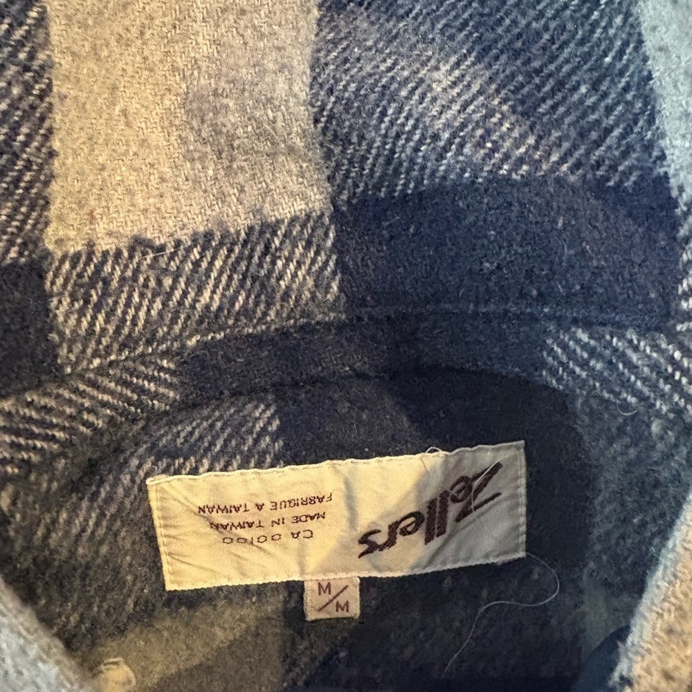 Vintage Zellers Plaid Reversible Vest Medium - Picture 4 of 6